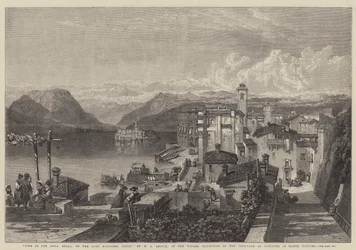 View of the Isola Bella, on the Lago Maggiore, Italy